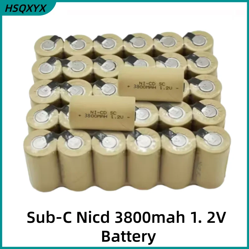 1.2V SC 3800mAh Nickel-Metal Hydride (NiMH) Rechargeable Bat