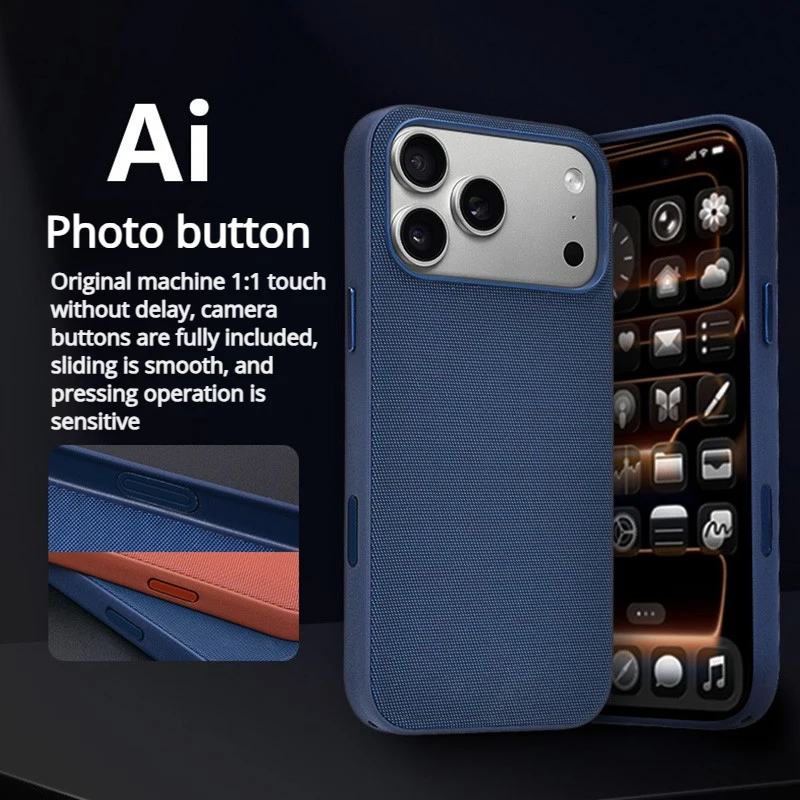 

With Box TechWoven Magnetic Phone Case for IPhone 17 Pro Max Air Phone for Magsafe Phone Cover Case Camera Control