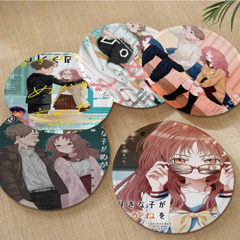 I Like Forgot Hirl 그녀의 안경 장식 식당 의자 쿠션, 원형 장식 좌석, 사무실 책상 쿠션, 홈 데코 