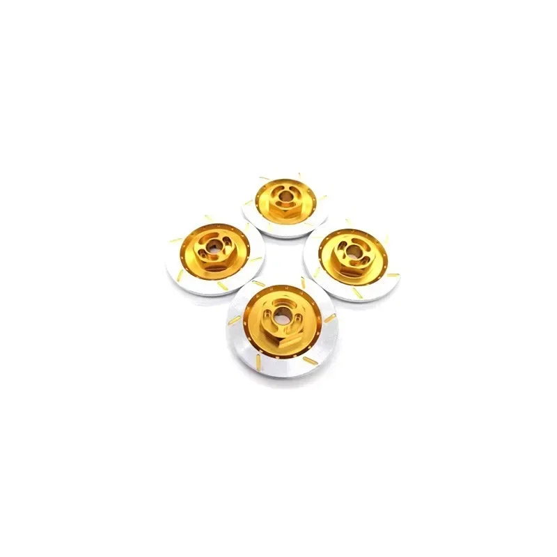 4 Uds. Caja de llanta de rueda de disco de freno de aleación de aluminio adaptador hexagonal de Metal 12MM para coche RC 1/10 HSP Buggy Truck 94123 94122 D4