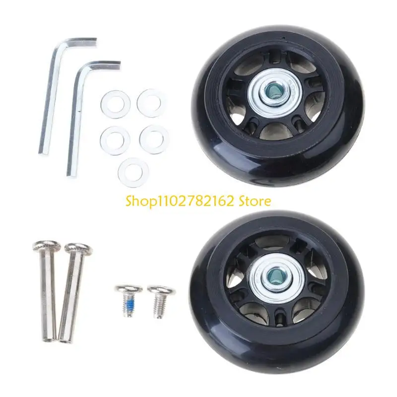 

547B strong Luggage Wheel Repair set Smooth & Quiet Suitcases Wheel Universal Size Simple Installation for Frequent Flyers