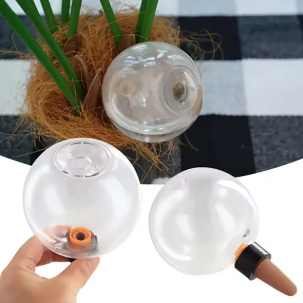 

2pcs 500/80ml Automatic Drip Irrigation Ball Vertical Insert Type Labor-saving Self Watering Plant Watering Bulbs Tranaparent