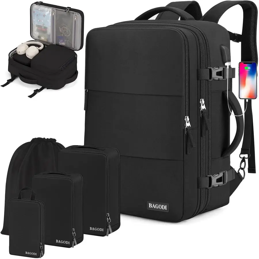 

On Backpack, 42L Flight Approved Travel Backpack for Men Women,Airline Approved Gym Backpack Waterproof Business Laptop Daypack