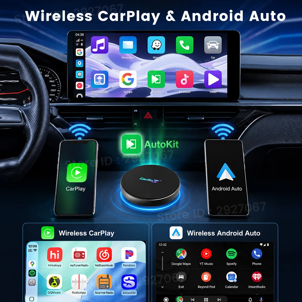CarlinKit CarPlay Ai Box Ultra 4 SM6350 Android 15 Smart Car TV Box Wireless CarPlay Android Auto Video Apps Suppoted 5G Network - view 4