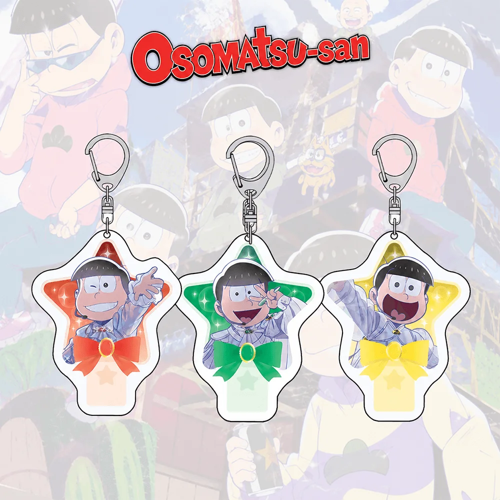 Osomatsu-san Osomatsu Karamatsu Choromatsu - Llavero de acrílico de 6 cm, colgante para bolso de anime, regalo coleccionable para fanáticos del anime