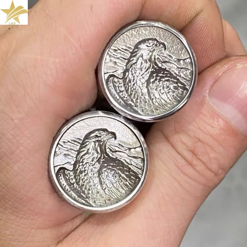 Custom Design 3D Eagle Metal Stamp Silver Gold Press Punch Jewelry Stamping Tool Marking Emboss Hydraulic Pressure Puncher Craft