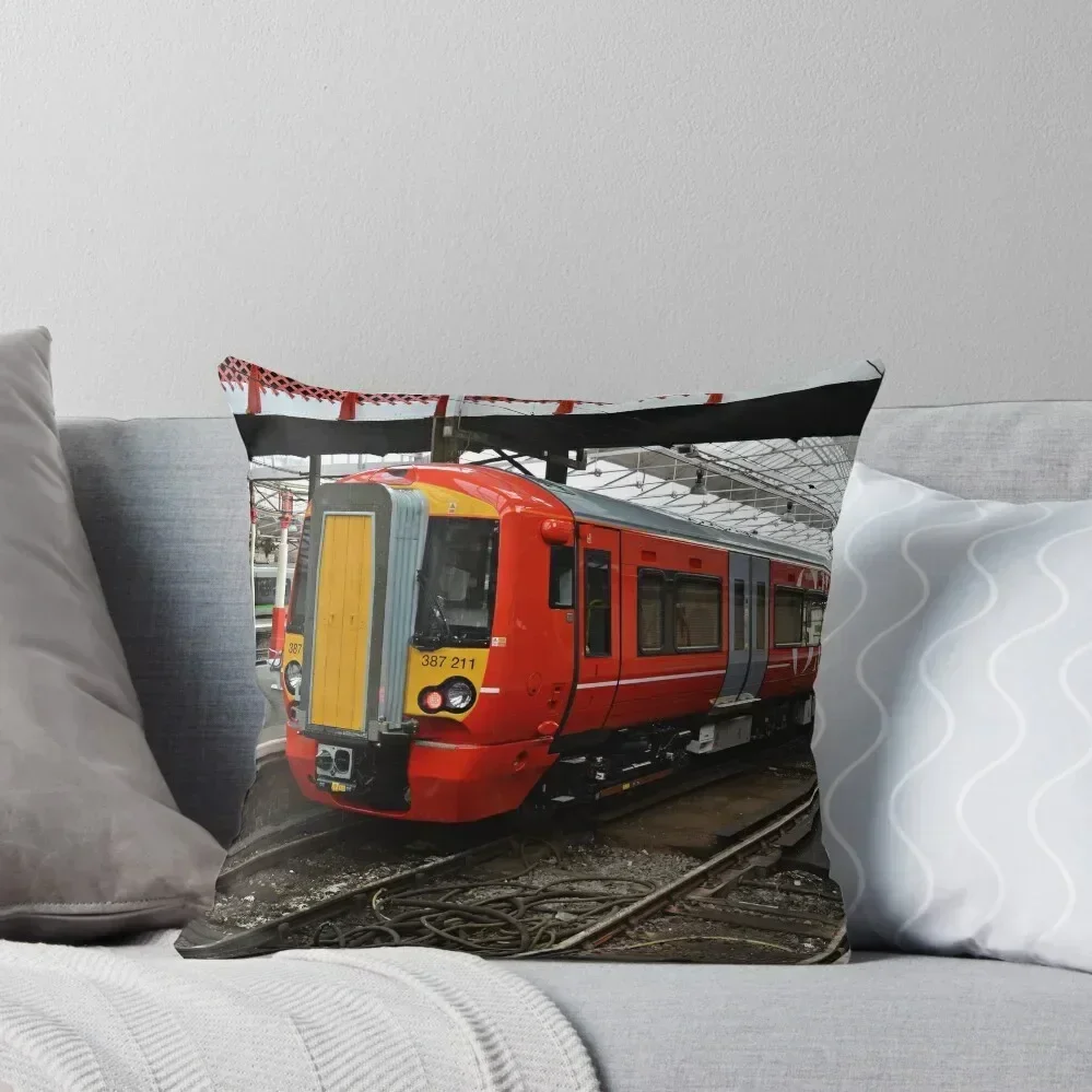 

Gatwick Express class 387 at Crewe Railways Station Throw Pillow Pillowcases pillow