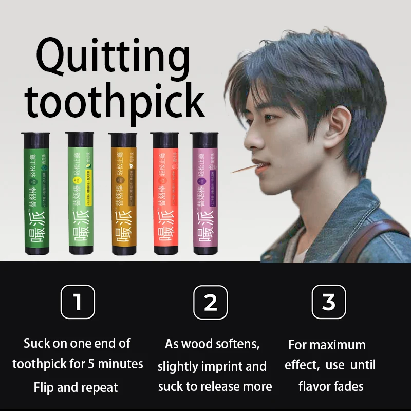 Help Quit Smoking Stop Smoking aid Extra Thick Boosting Infused Flavored Toothpicks  Nikotine Free