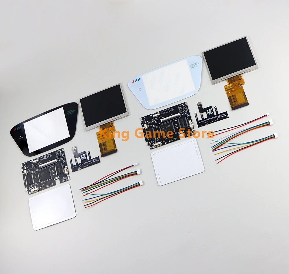 10 ชุดชุดหน้าจอ LCD สําหรับ SEGA เกมเกียร์ความสว่างสูง LCD Backlight V4.0 สําหรับ SEGA GG
