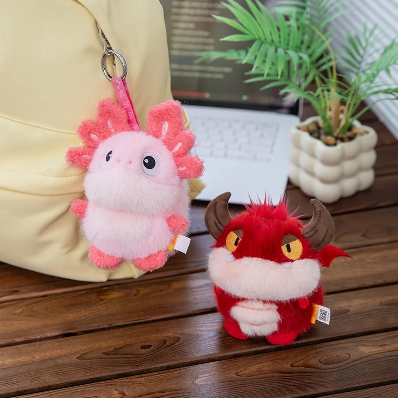 15cm Prehistoric Creatures Cartoon Dinosaur Plush Pendant Stuffed Kawaii Dino Keyring Decor Plushie for Bag Gift view 2
