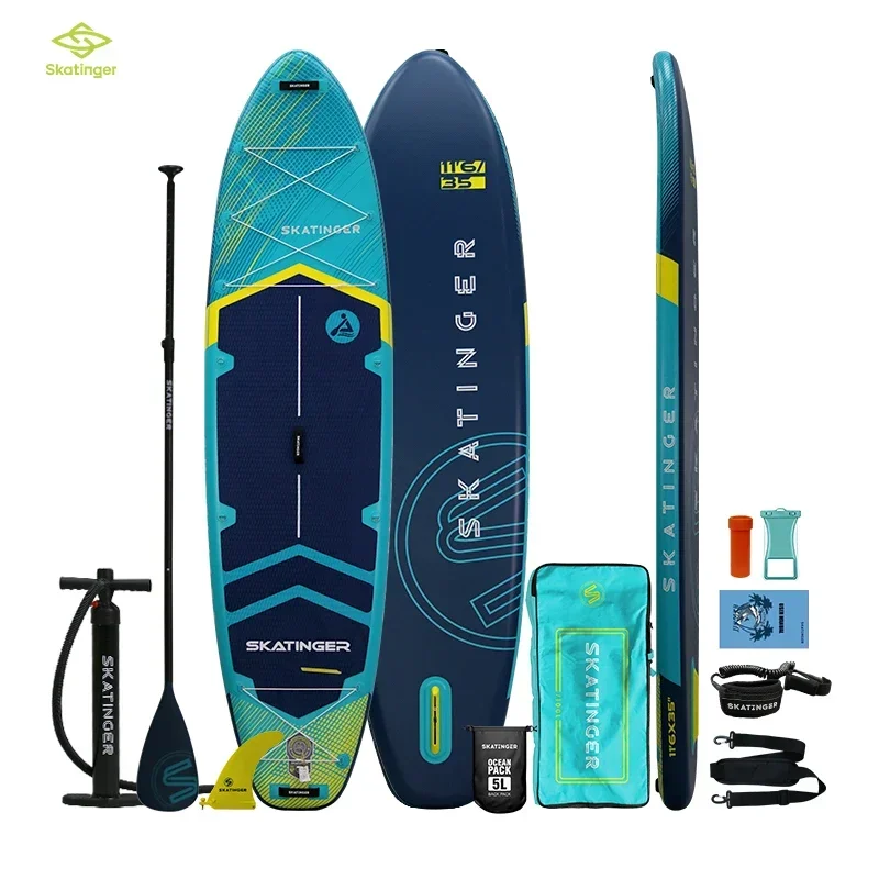 Skatinger stand up paddleboard custom logo inflatable sup eva surf all round paddle board