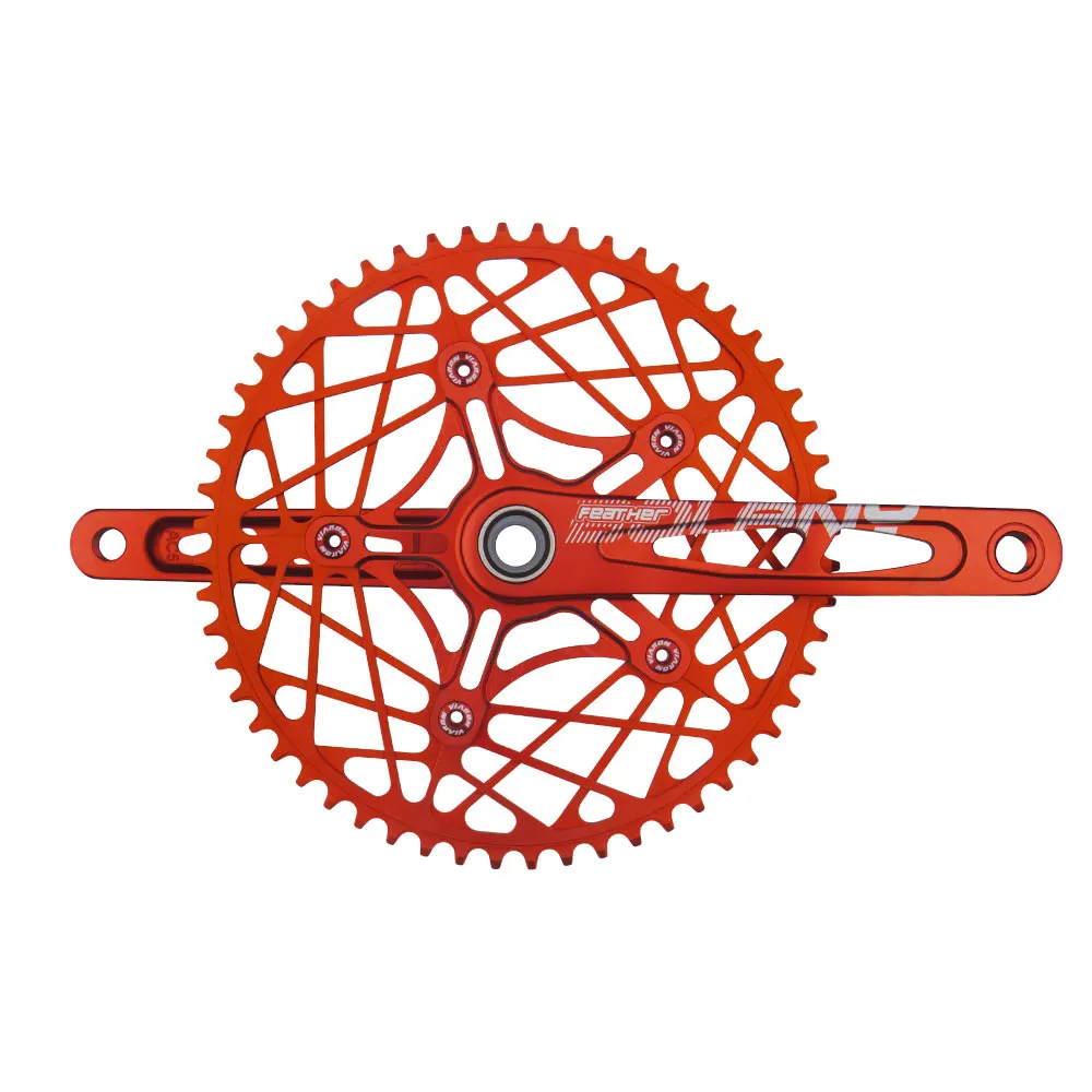 BOLANY 54/56/58T BMX Folding Bicycle Chainwheel Ultralight 130BCD Narrow Wide Chainring Aluminum Alloy Bike Crankset Plate Parts