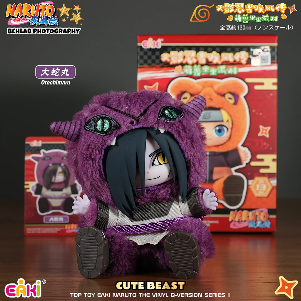 Auf Lager Original TOPTOY EAKI Naruto Sit-in Party Konohagakure San'in Jiraiya Orochimaru Tsunade Niedliche Plüsch Blind Box Spielzeug Geschenke