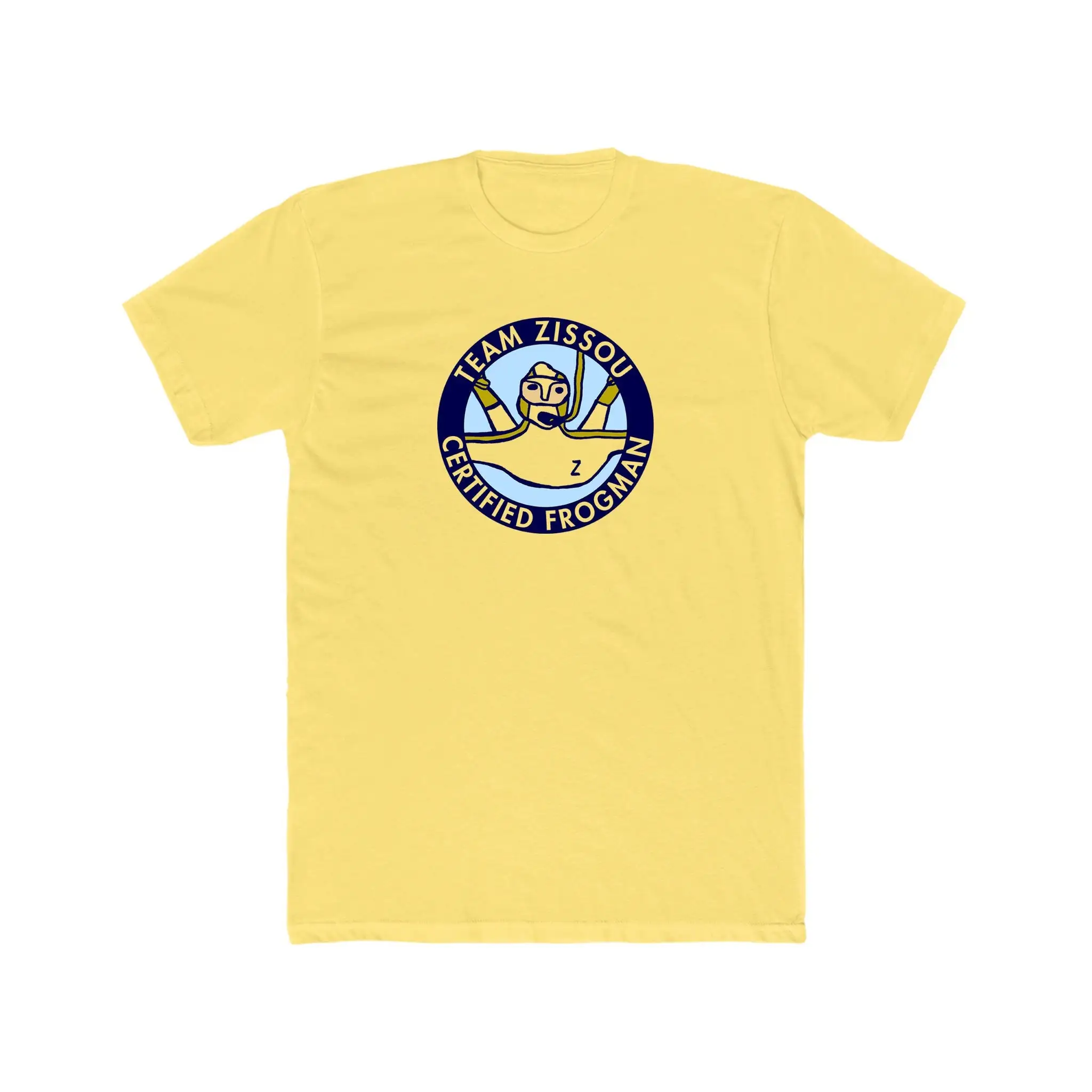 Team Zissou Certified Frogman T Shirt Bella Canvas Jersey Cotton