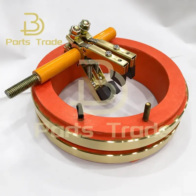 1 Set 2 Ring 2 Way Conductive Slip Ring Sliding Bracelet Copper Ring Inner Diameter 100mm Outer Diameter 135mm Height 38mm