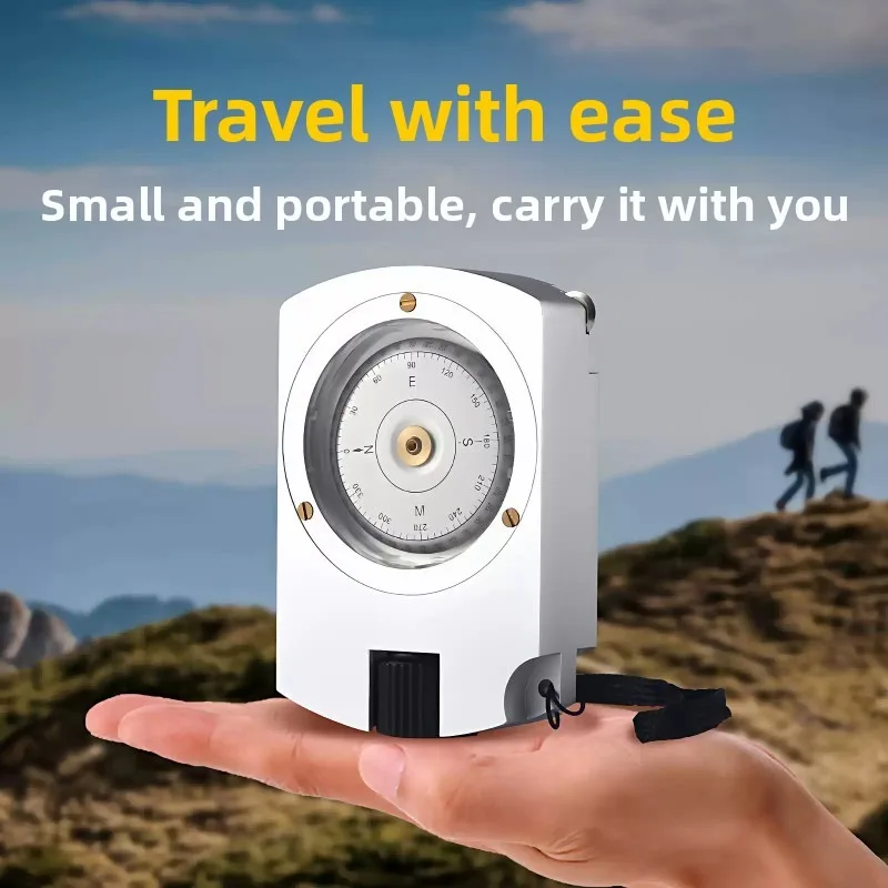 High Precision Professional Metal Compass Waterproof Map Rangefinder for Outdoor Hiking Camping Off-Road Survival