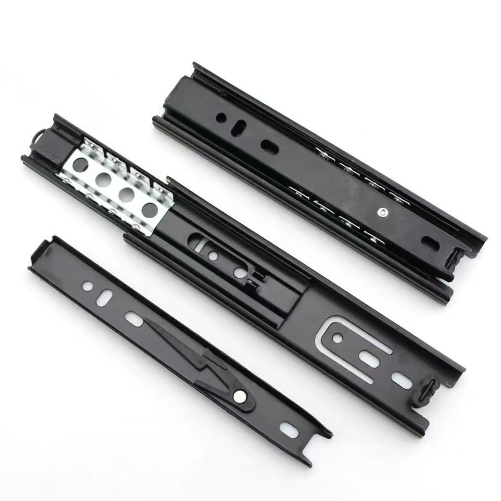 أدراج الشريحة 45 مللي متر الشريحة السكك الحديدية 2 قطعة 45 مللي متر 5 بوصة 6 بوصة 8 بوصة ملحقات المتانة لأدراج المكاتب