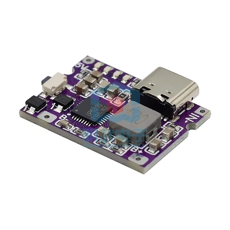 Mini Module de charge type-c 3A, carte de chargement de téléphone Portable, Circuit intégré de décharge 5V à 4.2V, Base de batterie externe Portable