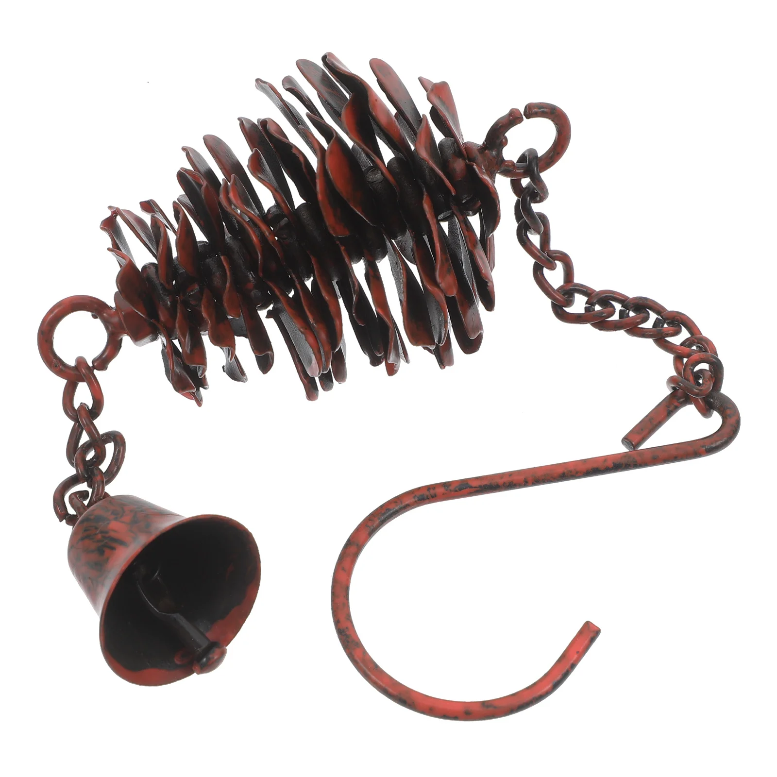 الرياح الدقات حديقة حلي معلقة زينة عيد الميلاد في الهواء الطلق البني الصنوبر المخروط فنغ شوي قلادة