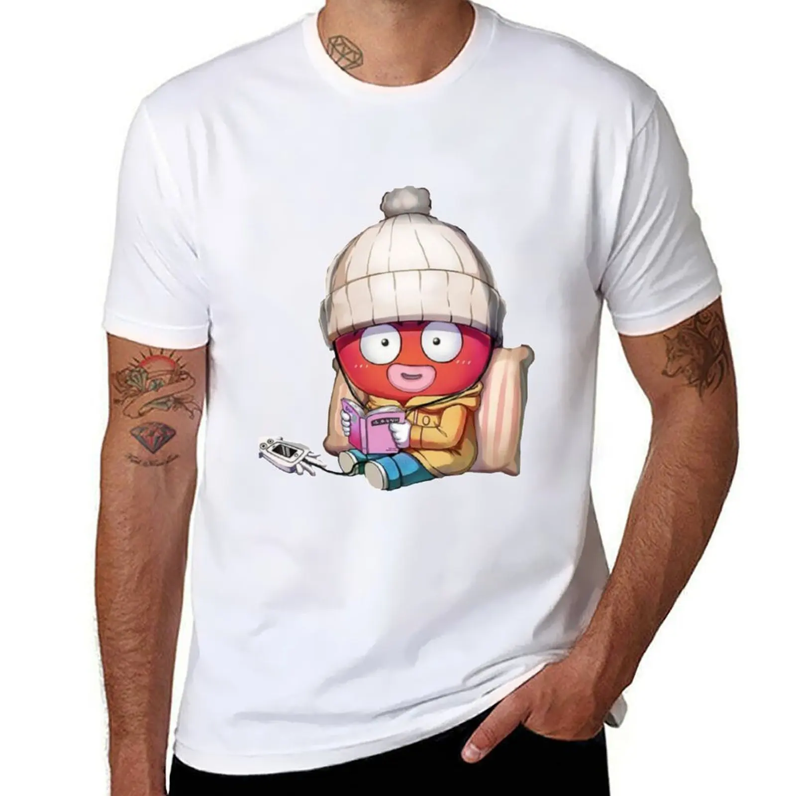 

Ikalgu T-Shirt t shirt men 100% cotton luxury brand t shirt man plain T-Shirt