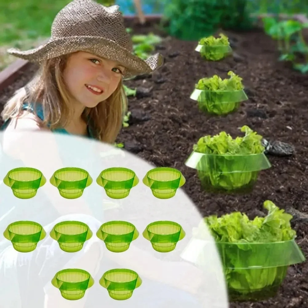 ABUL-10PCS Slug Protection Vegetables Covers Plant Snail Collar Guard Garden