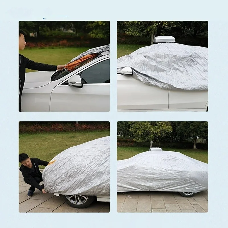 Newest Solar GPS Automatic Remote Control Outdoor Car Vehicle Tent Umbrella Car Shade Sunshade Cover Outdoor Car Cover - view 4