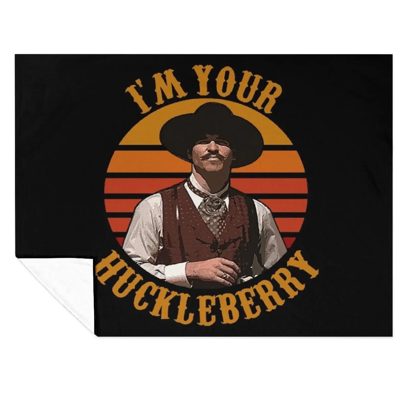

I'm Your Huckleberry Throw Blanket manga for winter Camping Tourist Blankets