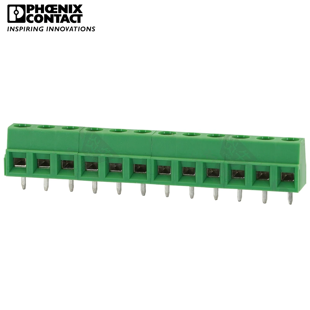 5.08mm Original Genuine Phoenix Contact Connector PCB Screw Terminal Block 12 Pin MKDSN 1.5 5.08 1729225 Wire-to-board 13.5A