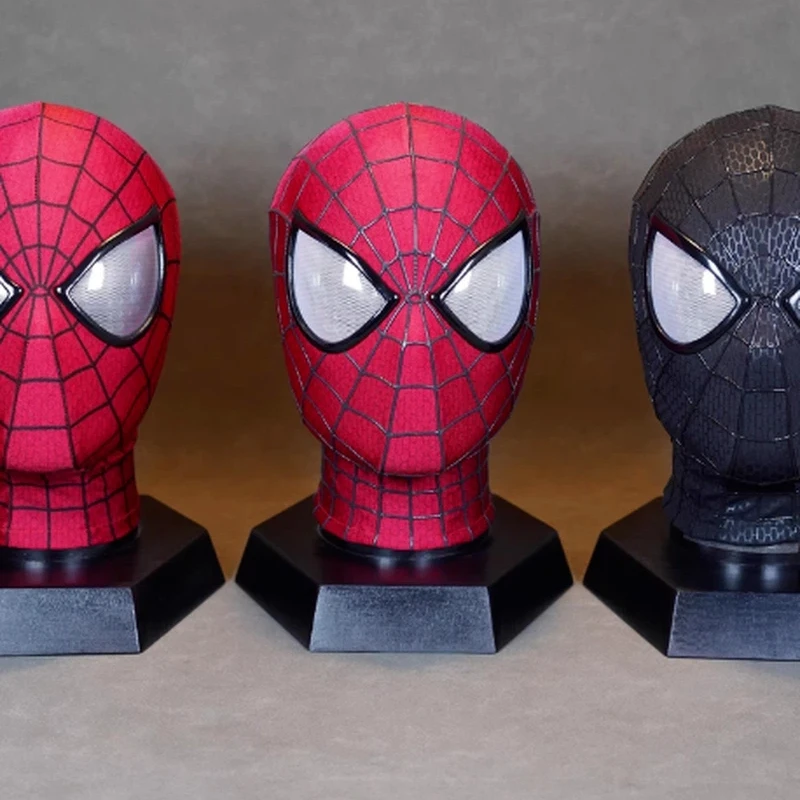 

Handmade 1/1 Restoration Marvel Avengers Spider Man Tobey Maguire Version Mask Secure Wire Strip Perfect Birthday Gifts For Fans