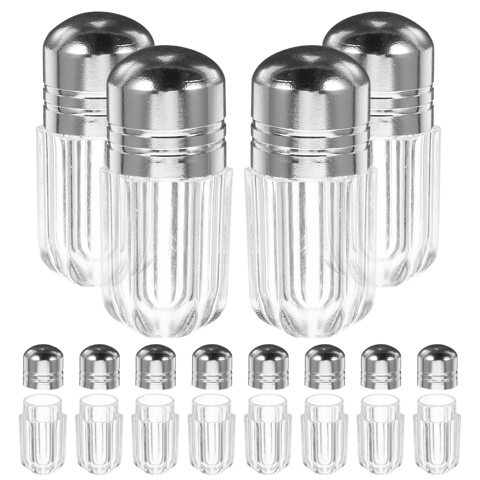 

20Pcs Travel Pill Bottle Clear Plastic Mini Vial Container Secure Seal for Medication Candy Portable Small Capsule Storage Case
