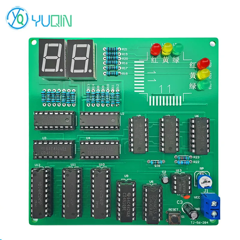 DIY Electronic Production Kit for Traffic Light Timing Control System Signal Welding Exercise Parts