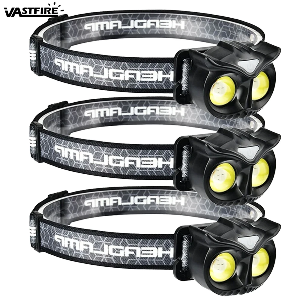 

LED Headlamp Flashlight 5 Modes USB Rechargeable Waterproof Camping Head lamp Running Fishing headlight Built-in Battery