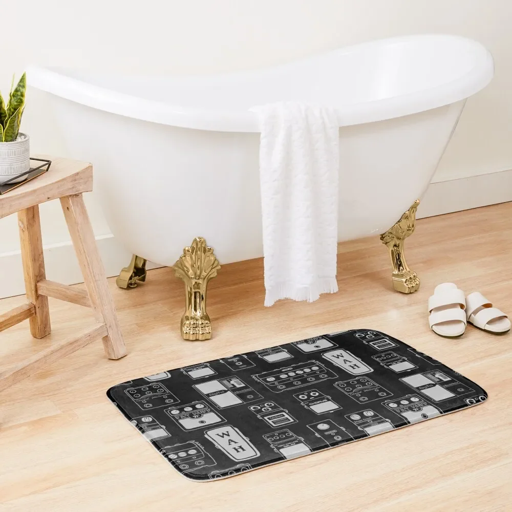 

Guitar Pedals Recording Studio Engineer Guitarist Gear Foot Effect Pedals Music Illustration Mug Sticker T-Shirt Etc... Bath Mat