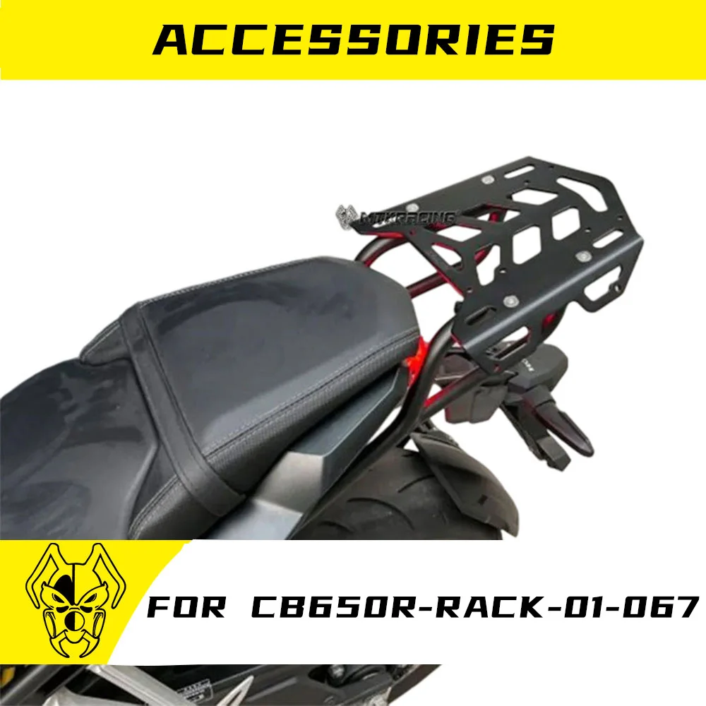 

MTKRACING For HONDA CB650R CBR650R 2021-2023 Motorcycle Rear Carrier Luggage Rack Tailbox Fixer Holder Cargo Bracket Tailrack