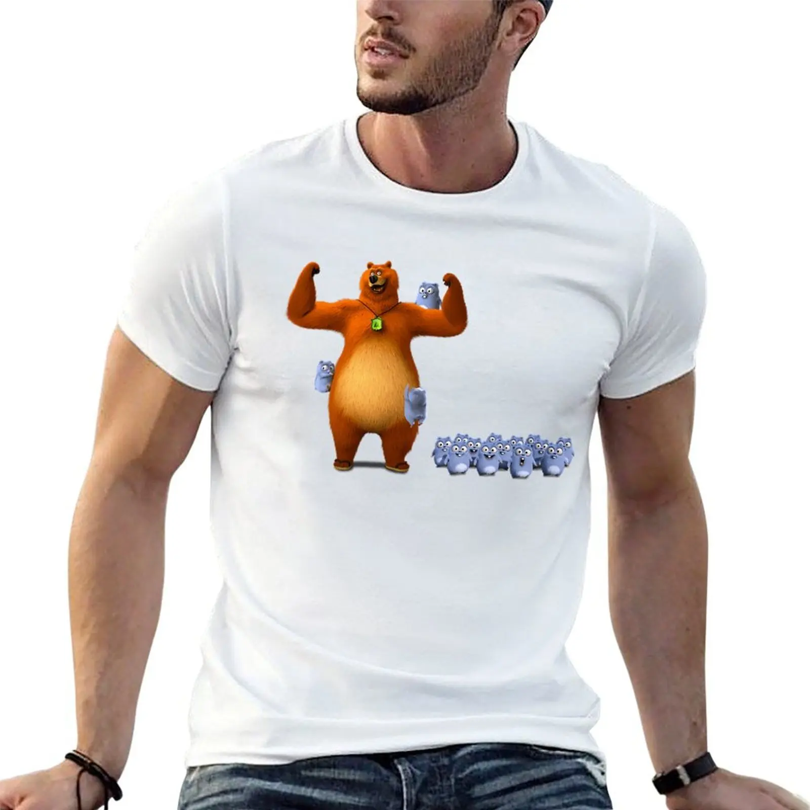 

man and t cotton 100% Lemmings shirts t T-Shirt cotton shirts cotton man shirt t pack for Grizzy Tabodi Happy man