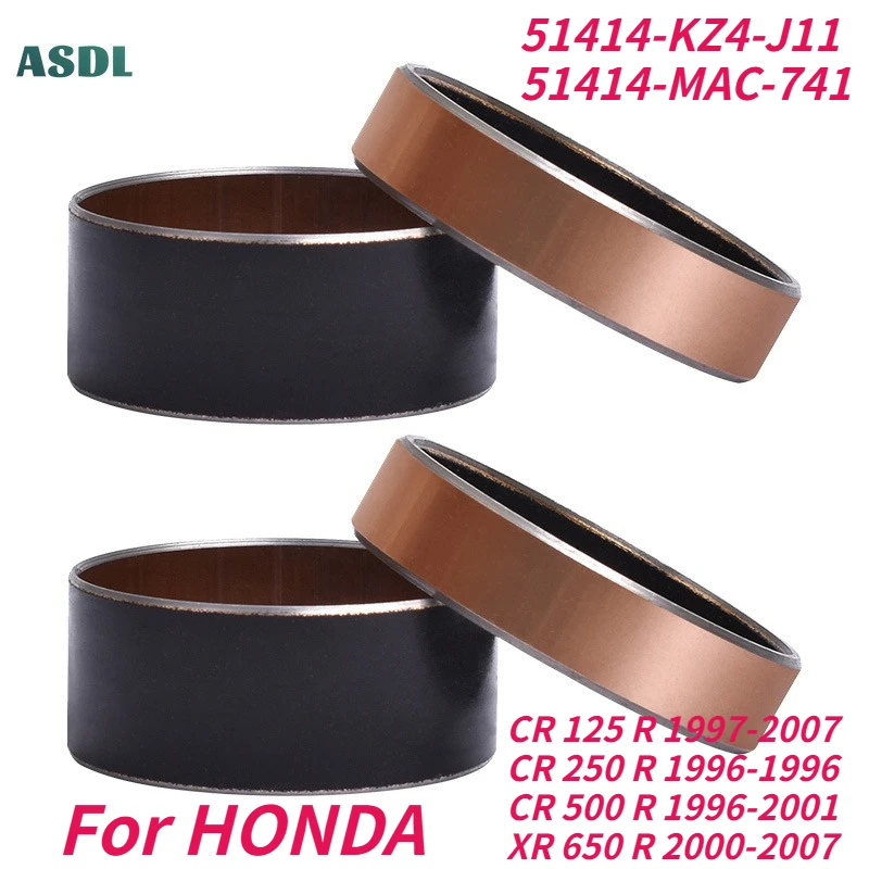 

Медные втулки передней вилки для Honda CR125R 1997-2007, CR250R 1996, CR500R 96-01, XR650R 2000-07, внешние направляющие рельсы для амортизации