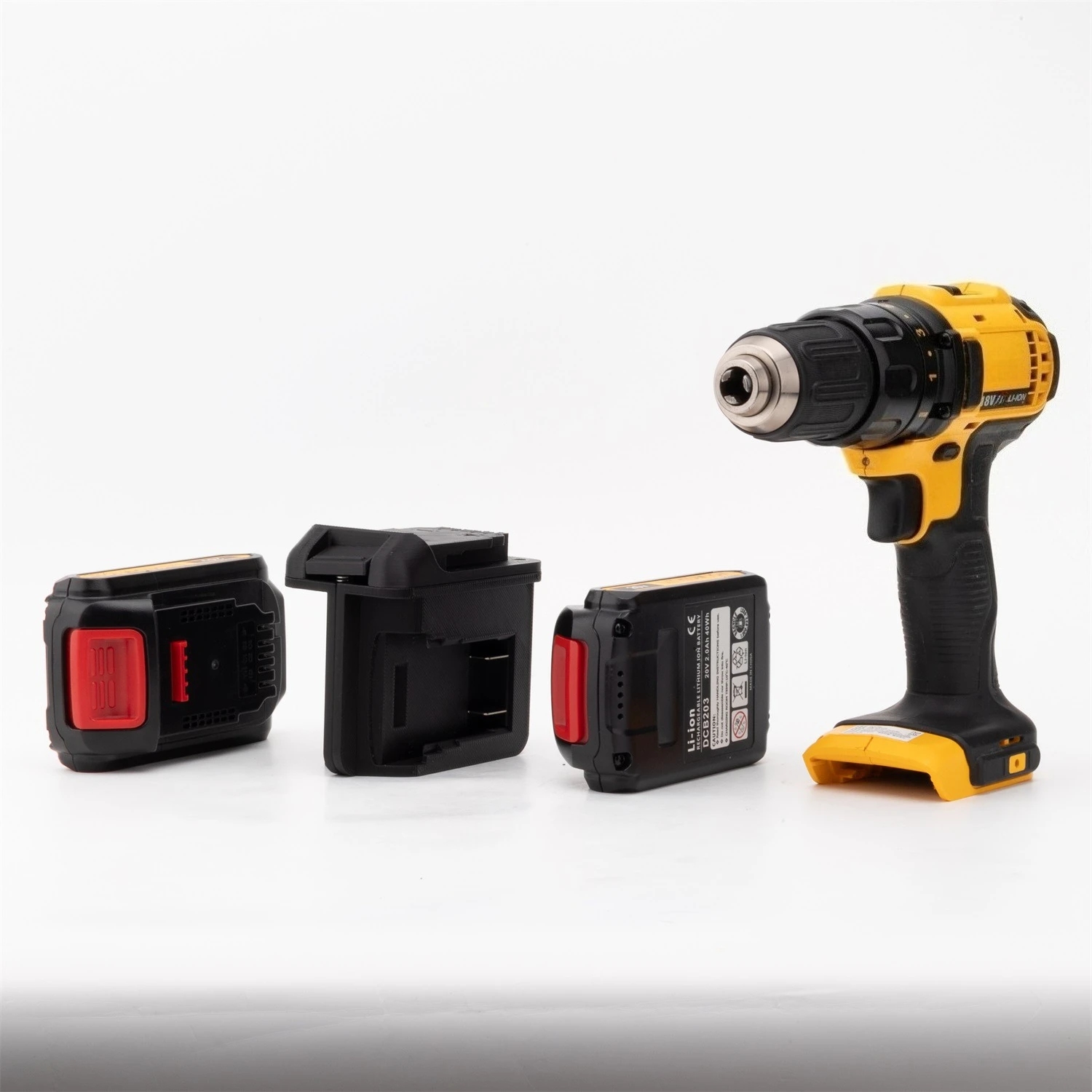 For DeWalt 20V Li-ion Battery Two Battery Parallel DCB200 DCB203 DCB204 DCB205, DCB606 DCB609 Power Tool Battery Converter