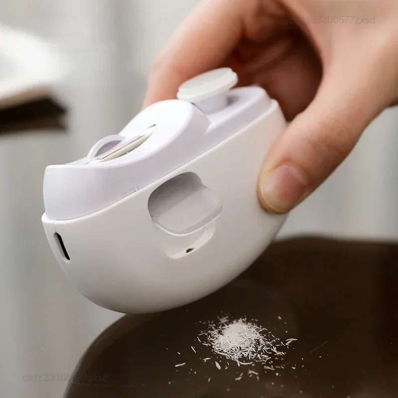 Imagem -06 - Xiaomi-aparador Elétrico de Unhas para Adultos e Bebês Cortador Automático de Unhas Apontador com Luz Led Aparador de Segurança
