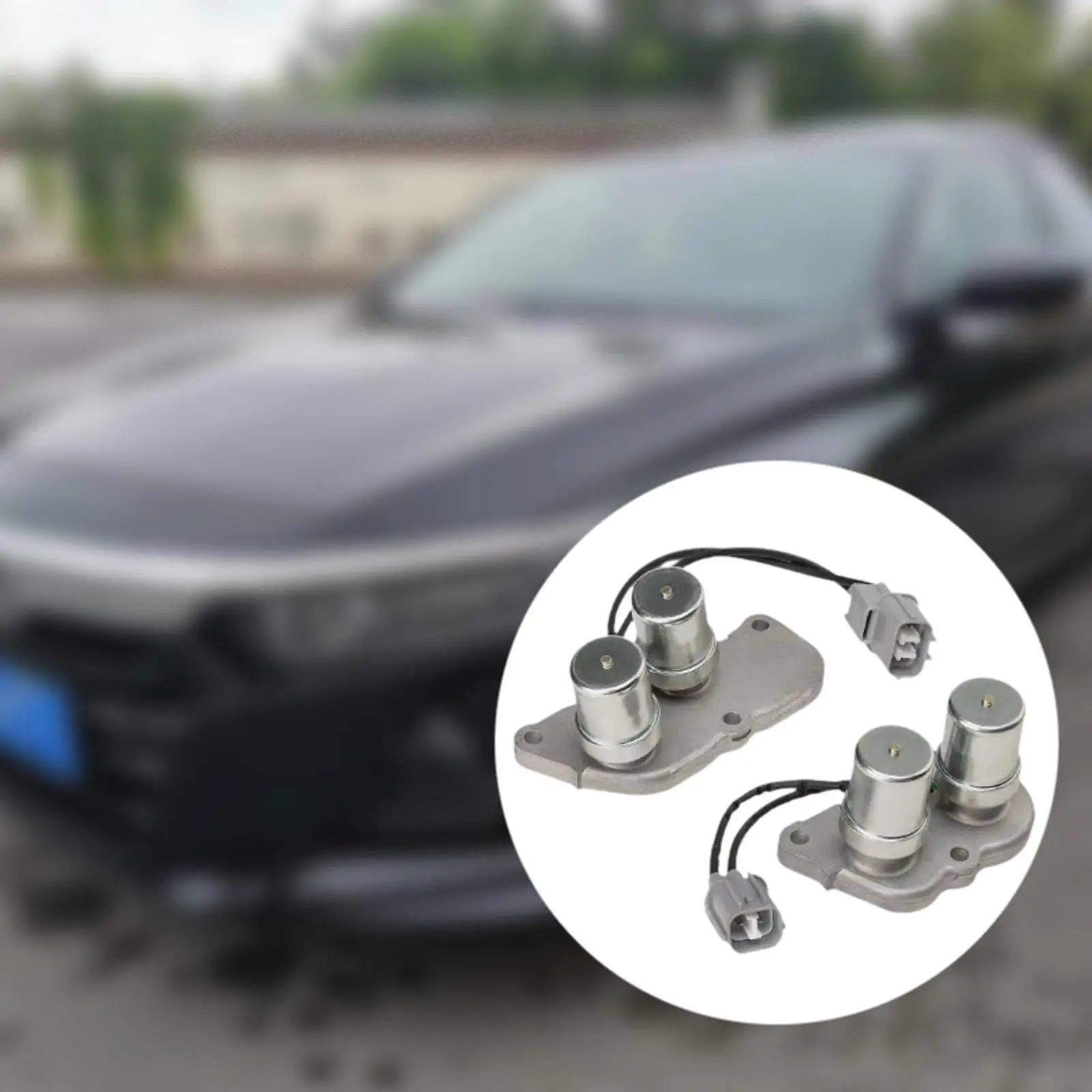 

Durable Silver Car Transmission Solenoids Kit Lock Up Shift Control Pack for Auto Gearbox Repair for 28200 PX4 014 28300 PX4 003