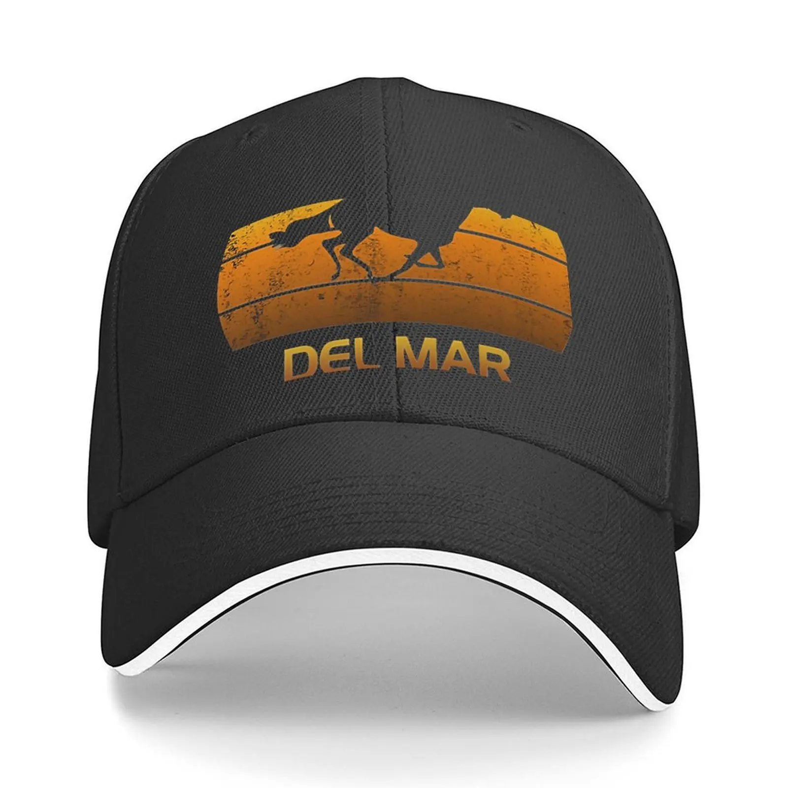 

Del Mar California Horse Racing Fan Park Premium Baseball Cap Brand Man cap Hat Baseball Cap Sunscreen Man Women's