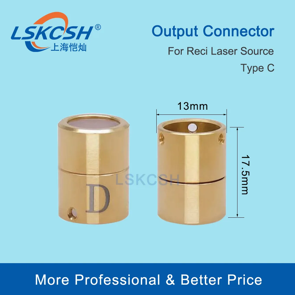 LSKCSH RECI Original  Fiber Laser Source Output Protective Connector Lens Group for reci Fiber Laser Source