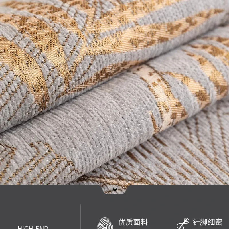 アメリカンスタイルシェニールソファカバー枕カバーアンチスリップコンフォートソファマットユニバーサル柳の葉柄ソファカバークッションタオル