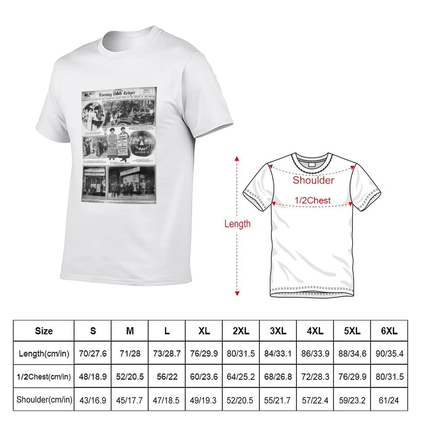 Suffragette Newspaper 1915 T-Shirt heavyweights boys animal print T-shirts for men cotton