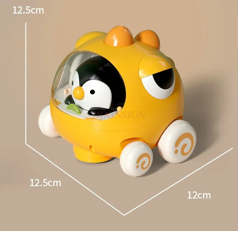 Giocattolo per bambini con suono pinguino universale elettrico, bambino 0-1 anni, apprendimento a gattonare, prevenzione automatica degli ostacoli