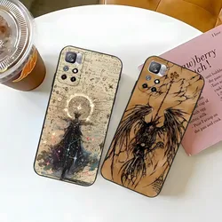 Gothic Girl Sculpture Retro Phone Case for Xiaomi Redmi Note 14 12 11 13 9 Ultra 10 Lite POCO F4 F5 X5 Pro Plus Cover