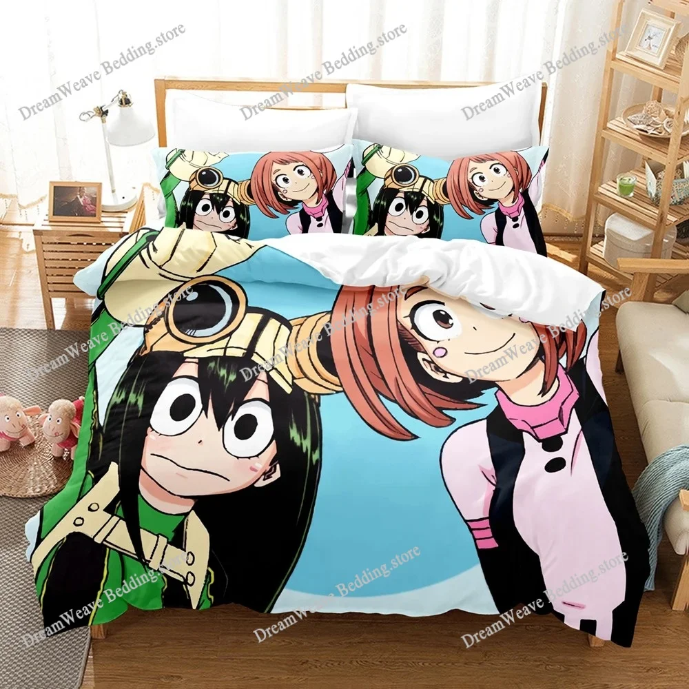 

My Hero Academia Bedding Set Anime Comfortable 3D Print Quilt Cover Single Double Queen Twin Full Size Duvet Cover Luxury Gift