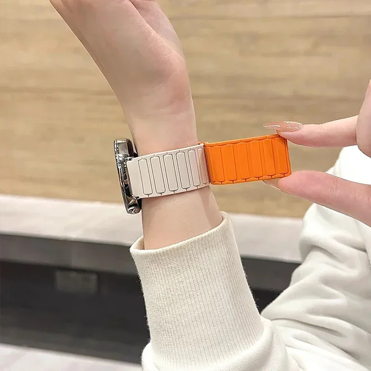 22 مللي متر الفرقة المغناطيسية لهواوي ساعة 4/3 برو GT4/3Pro 46 مللي متر في نهاية المطاف لينة سيليكون حلقة حزام ل Amazfit التوازن GTR 4/3/2 47 مللي متر #5