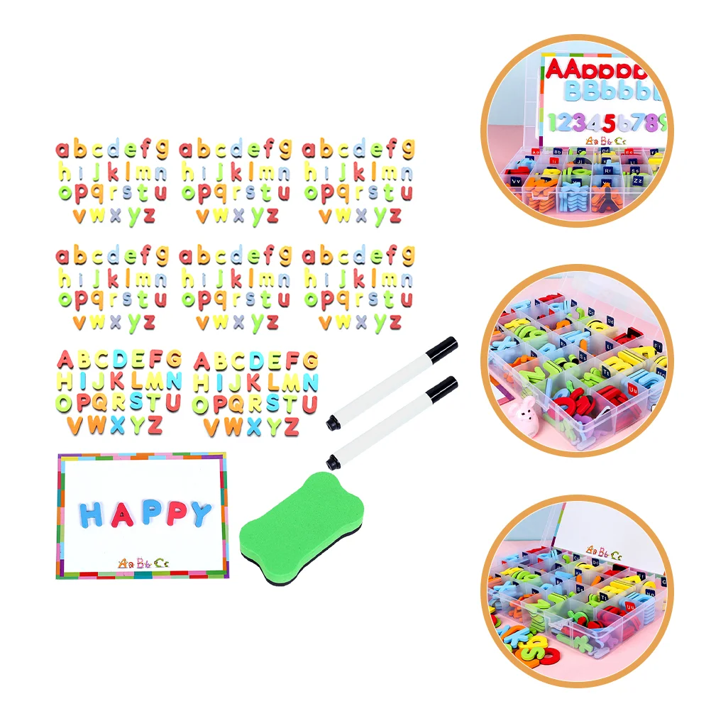 Baby Playpin English Letter Stickers Childrens Toys Magnetic Alphabet Letters for Fridge Sponge Eva Magnets