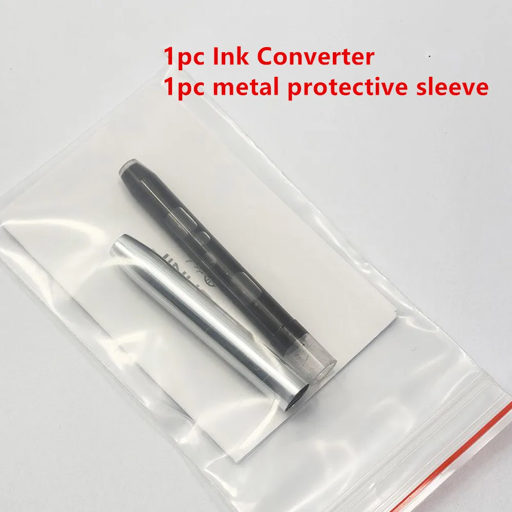 NEW jinhao 10 Ink Converter Pen Refills metal protective sleeve Fountain Pen Business Office School Supplies Writing