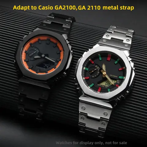 GA2100 GA2110 Mod-kit för Casio GA-2100 Metallboett och rem GA-2110 Set Rostfritt stålarmband Boettmodifiering AP Royal Oak 10 best sales g shock ap-fodral - №5